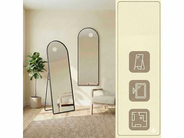 Spiegelstandaard - aluminium legering frame - gehard glas - afbeelding 4 van  7