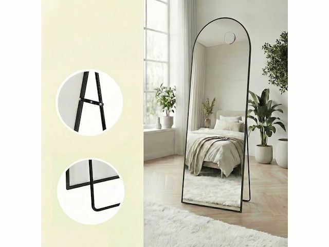 Spiegelstandaard - aluminium legering frame - gehard glas - afbeelding 5 van  7