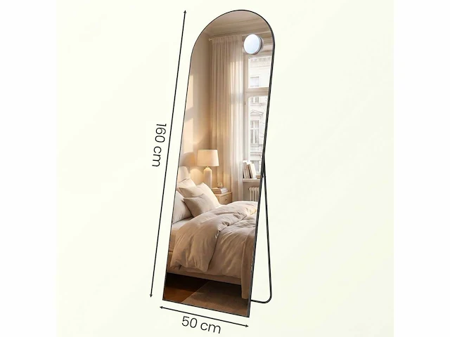 Spiegelstandaard - aluminium legering frame - gehard glas - afbeelding 6 van  7