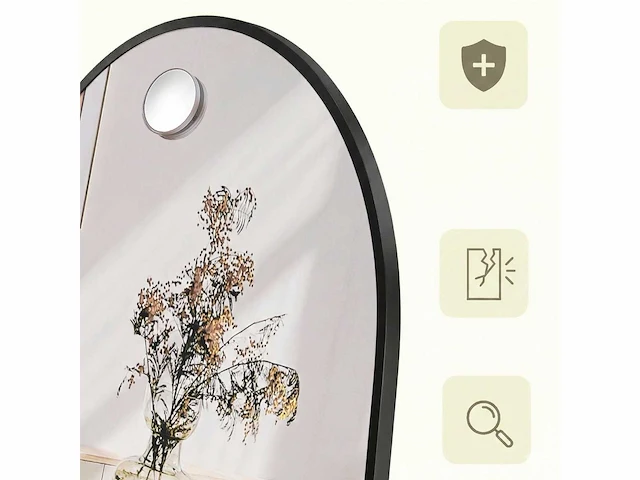 Spiegelstandaard - aluminium legering frame - gehard glas - afbeelding 2 van  7