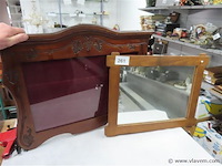 Spiegeltje en kader met glas - afbeelding 1 van  3