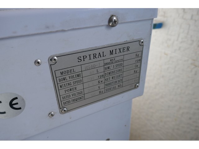 Spiraalkneedmachine dough master usa - afbeelding 5 van  5