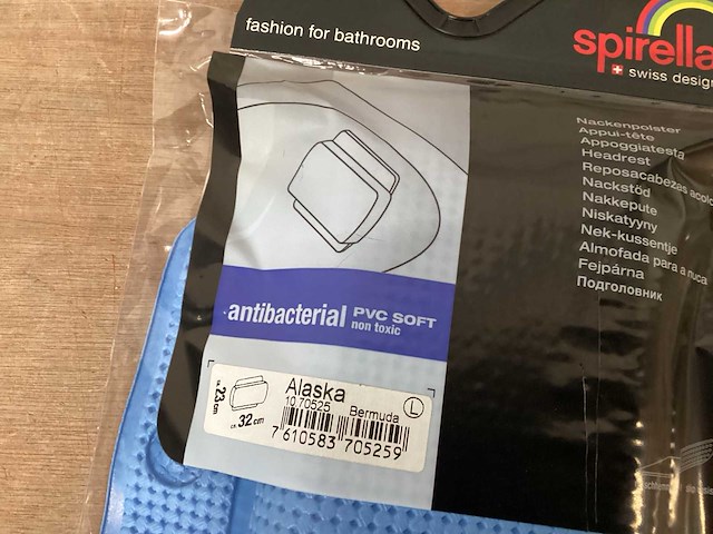 Spirella hoofdkussen voor ligbad (75x) - afbeelding 2 van  5