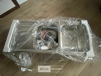Spoelbak dubbel inox + toebehoren franke (nieuw) - afbeelding 2 van  2