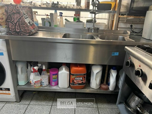 Spoelbak dubbel inox - afbeelding 1 van  8