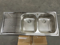 Spoelbak franke gdx 6215, 2 bakken - afbeelding 1 van  2