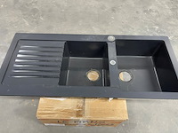 Spoelbak franke stradour sas, 2 bakken