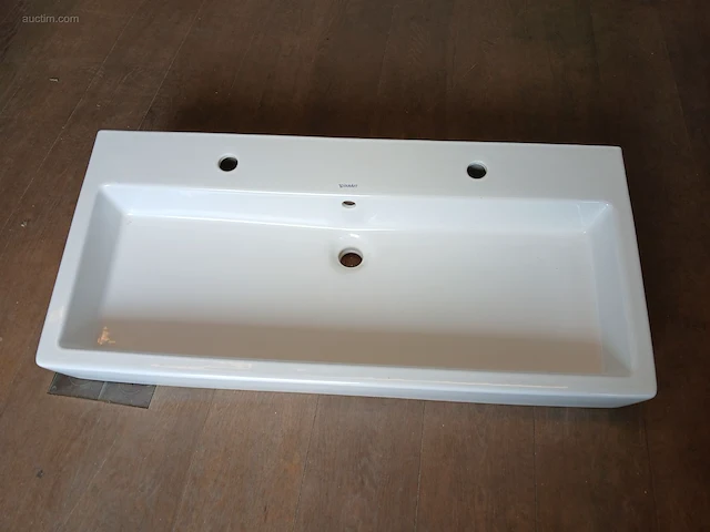 Spoelbak met 2 kraangaten duravit - afbeelding 1 van  5
