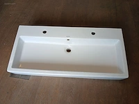 Spoelbak met 2 kraangaten duravit - afbeelding 1 van  5