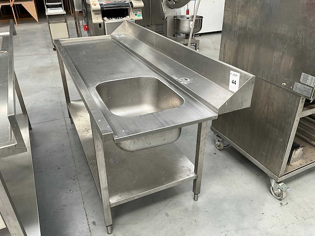 Spoelbak rvs voor wasstraat - afbeelding 1 van  2