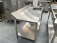 Spoelbak rvs voor wasstraat - afbeelding 2 van  2