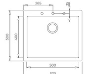 Spoelbak teka forsquare 50.40 tg auto - afbeelding 4 van  5