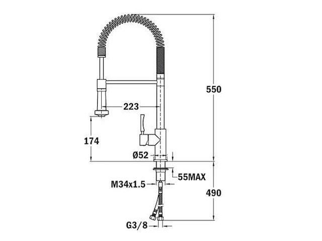 Spoelkraan teka inx 939 - 749390200 - afbeelding 5 van  6