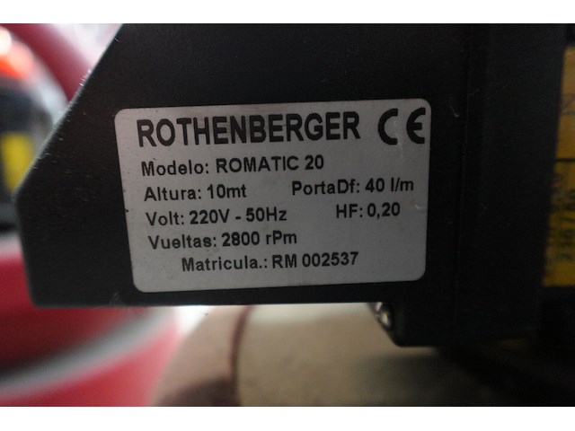 Spoelpomp rothenberger - afbeelding 4 van  4
