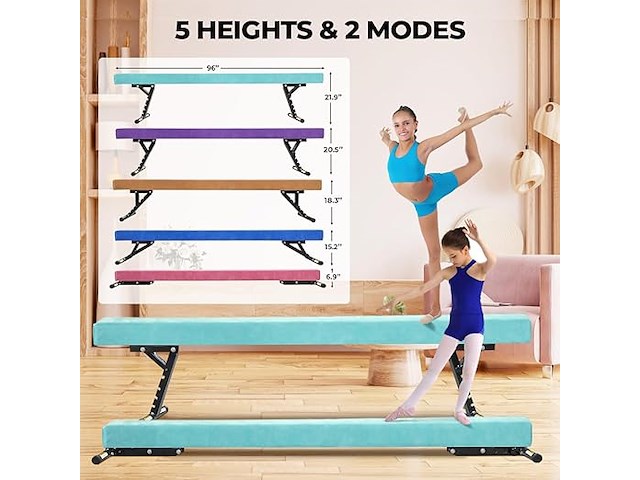 Sportbob evenwichtsbalk - afbeelding 1 van  4