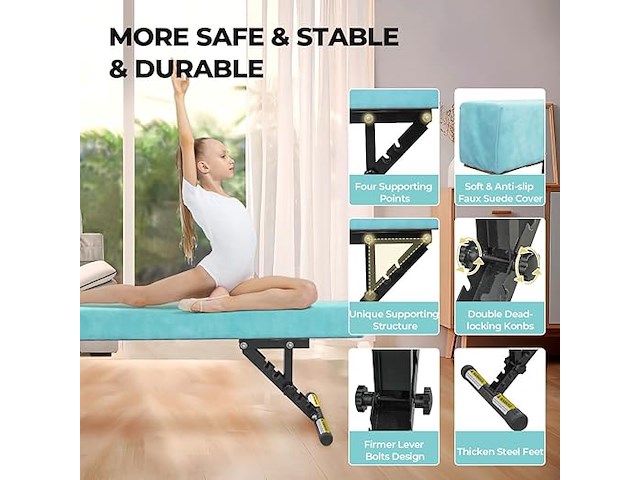 Sportbob evenwichtsbalk - afbeelding 2 van  4