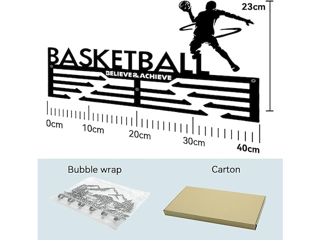 Sportmedaillestandaard, basketbal - afbeelding 2 van  3