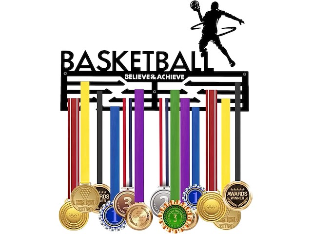 Sportmedaillestandaard, basketbal - afbeelding 1 van  3