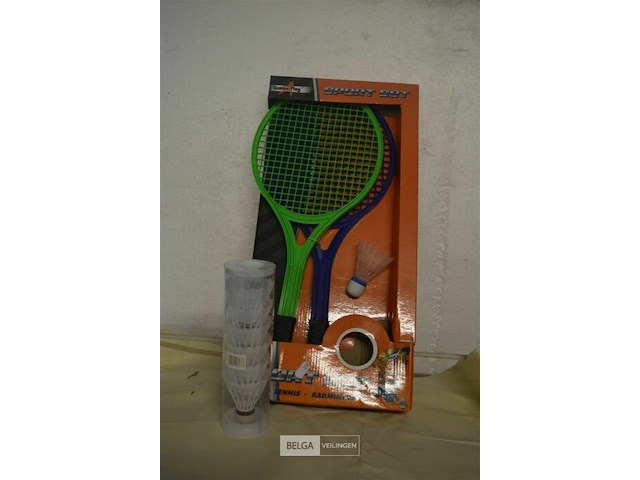 Sportset tennis en badminton - afbeelding 1 van  2