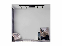 Spot draaibare lineaire led op magnetische rail 48v - 12w - libra (x4) - afbeelding 5 van  6