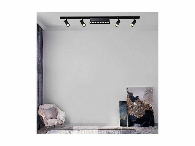 Spot draaibare lineaire led op magnetische rail 48v - 12w - libra (x8) - afbeelding 5 van  6