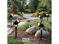 Spot met punt buiten - gu10 - ip54 waterdicht - aluminium - zwart (x10) - afbeelding 1 van  6