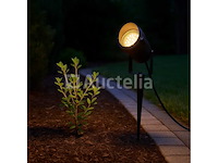 Spot met punt buiten - gu10 - ip54 waterdicht - aluminium - zwart (x6) - afbeelding 5 van  5