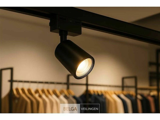 Spot op richtbare rail gu10 – zwart – eenfase – ø58x80x114 mm – ip20 (x30) - afbeelding 2 van  4