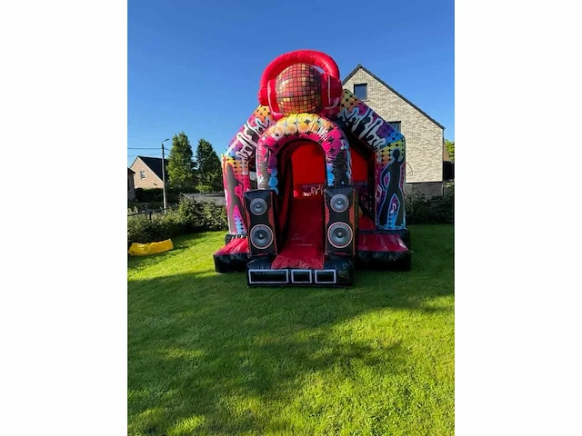 Springkasteel “disco" - afbeelding 2 van  6