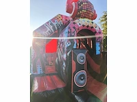 Springkasteel “disco" - afbeelding 3 van  6