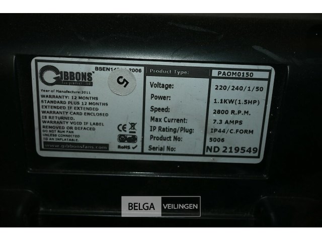 Springkasteel + gibbons blower - afbeelding 6 van  12