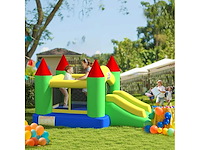 Springkasteel met glijbaan en vangnet, tot 100 kg - afbeelding 2 van  8