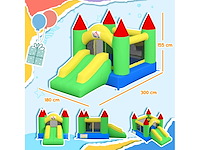 Springkasteel met glijbaan en vangnet, tot 100 kg - afbeelding 4 van  8