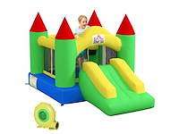 Springkasteel met glijbaan en vangnet, tot 100 kg - afbeelding 7 van  8