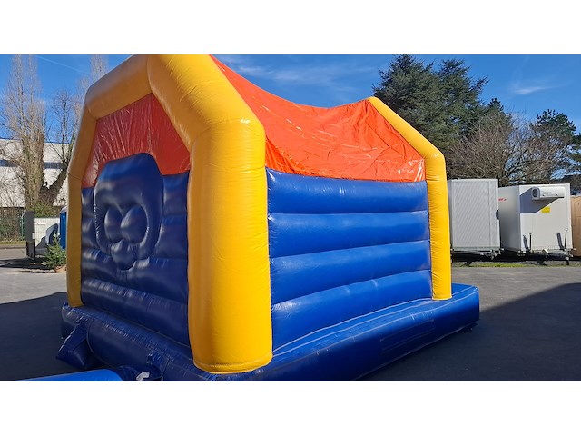 Springkasteel tijger met glijbaan - afbeelding 2 van  9