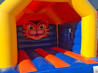 Springkasteel tijger met glijbaan - afbeelding 3 van  9