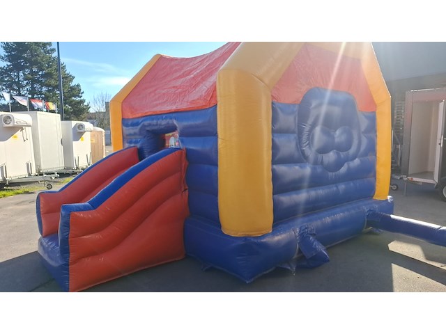 Springkasteel tijger met glijbaan - afbeelding 6 van  9