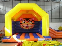 Springkasteel tijger met glijbaan