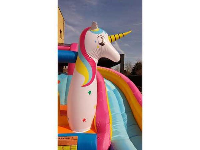 Springkasteel 'unicorn' - afbeelding 2 van  2