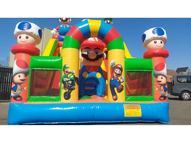 Springkasteel/dubbel slide - afbeelding 3 van  5