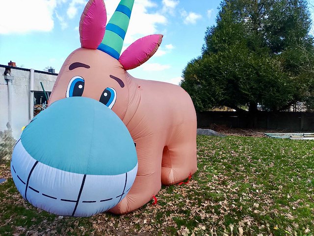 Springkussen - opblaasbaar spel “grote ezel" - afbeelding 1 van  4