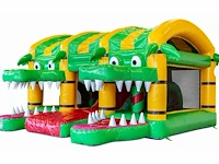 Springkussen multiplay xxl crocodile bouncy castle - afbeelding 3 van  6