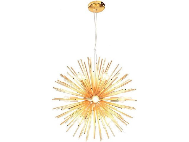 Sputnik gouden kroonluchter - afbeelding 1 van  4