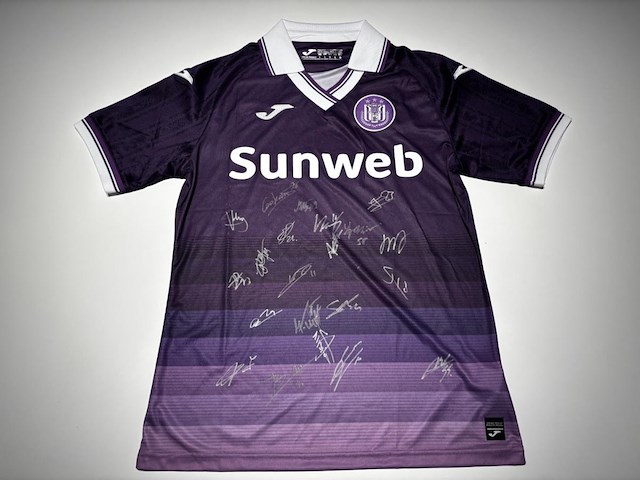 Squad signed shirt rc anderlecht fc 2025-2026 - afbeelding 1 van  3