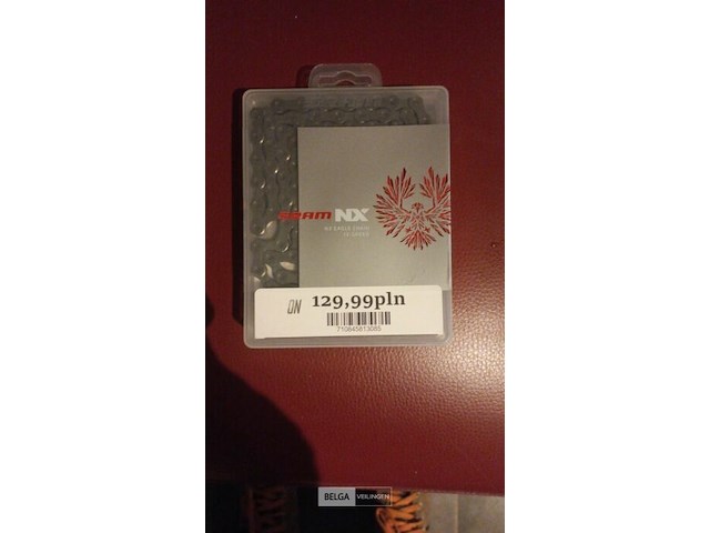 Sram ketting pc nx eagle solidpin 126 schakels 12-speed met powerlock flowlink - afbeelding 1 van  1