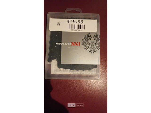 Sram ketting pc xx1 hollowpin 126 schakels 12-speed met powerlock zwart - afbeelding 1 van  1