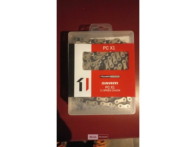 Sram ketting pcx1 solidpin 118 schakels 11-speed met powerlock - afbeelding 1 van  1