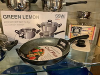 Ssw -delig kookpottenset,pan met deksel en keukenhulpjes - afbeelding 4 van  5