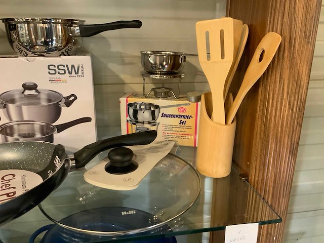 Ssw -delig kookpottenset,pan met deksel en keukenhulpjes - afbeelding 5 van  5
