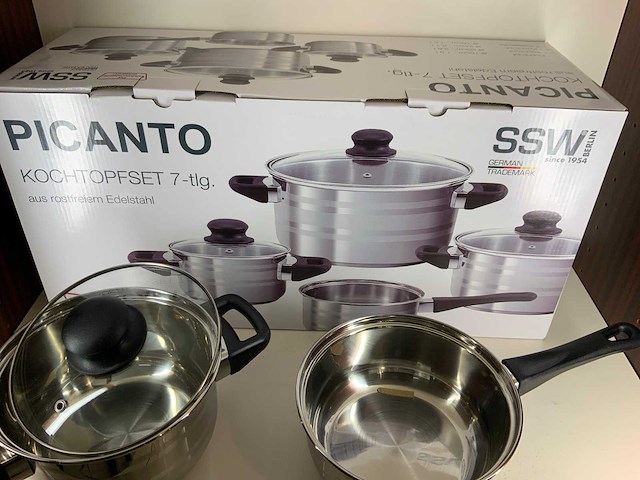 Ssw 7-delig kookpottenset - afbeelding 2 van  4